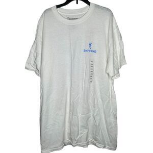 New Browning White Short Sleeve Tee shirt large